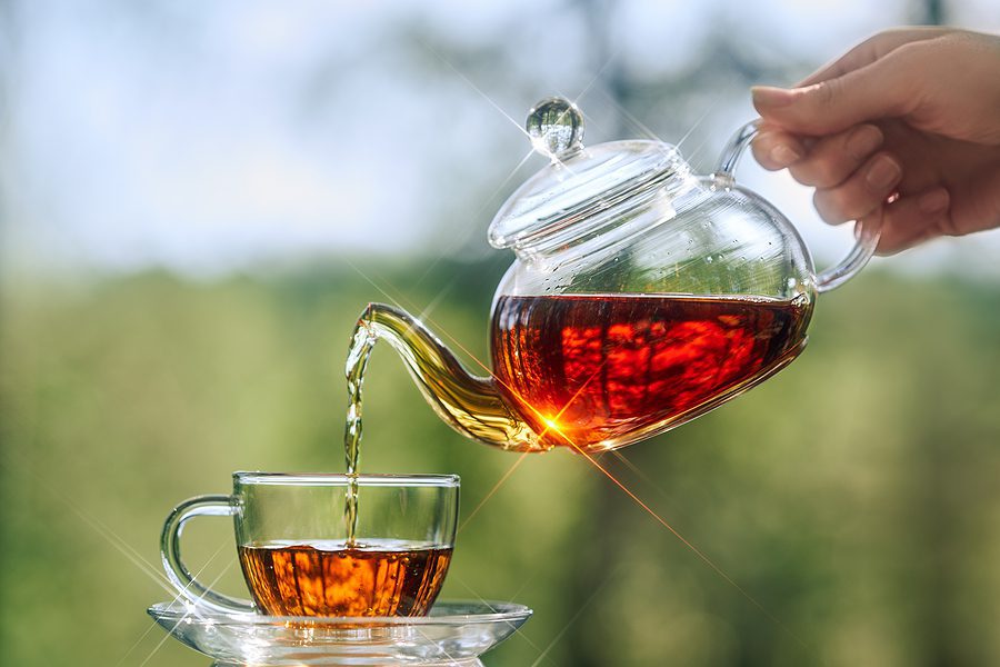 Tea contains Caffeine