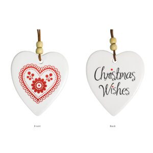Christmas Wishes Heart Ornament
