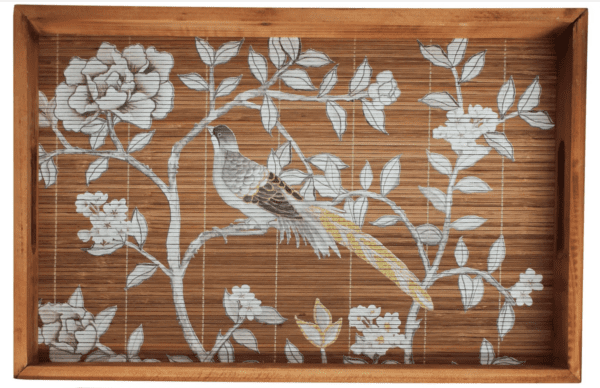 Bird in the Blossom Tree Bamboo Tray