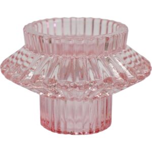 Candle Holder Rose Pink - Double Sided