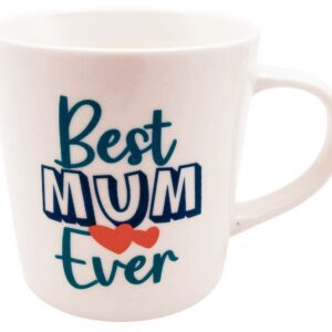 Best Ever Mum Mug White & Navy 470ml