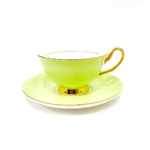 LyndalT Pale Green Teacup and Saucer 250ml