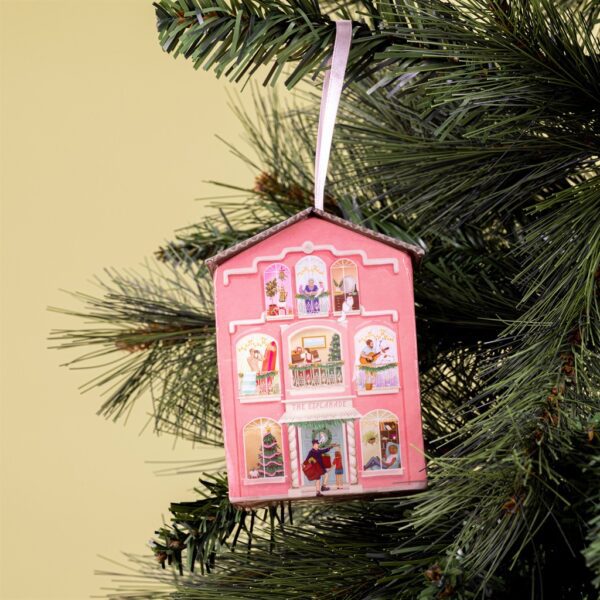 Pink House Christmas Bauble - La La Land