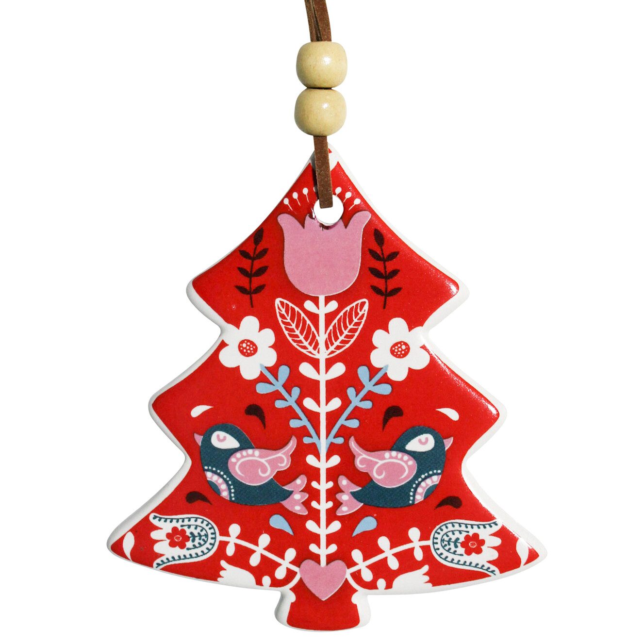 Red Christmas Tree Ornament