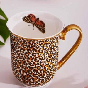 Leopard and Butterfly Mug Creatures Of Curiosity