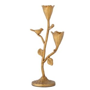 Rose and Bird Candle Holder