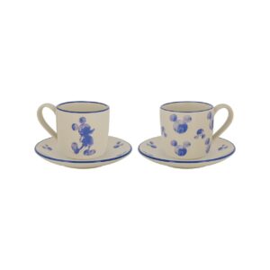 Mickey Disney Pair of Espresso Cup and Saucers