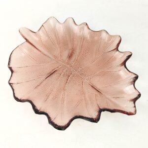 Pink Leaf Dish Rose 18.5cm