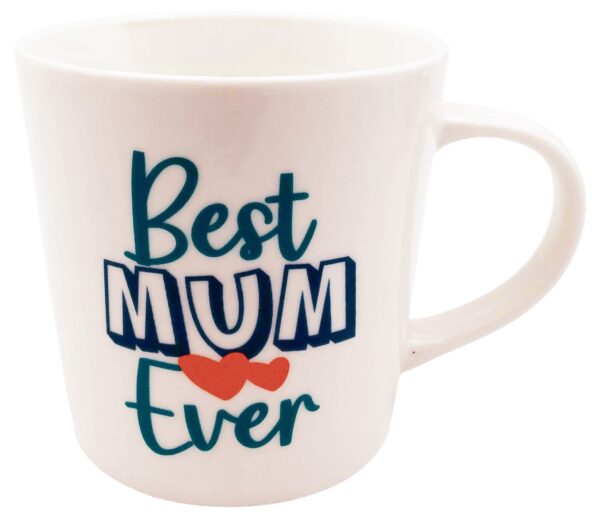 Best Ever Mum Mug White & Navy 470ml