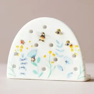 Bee Floral Ceramic Earring Holder