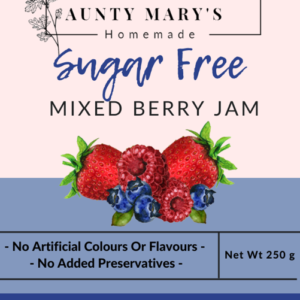 Mixed Berry Sugar-Free Jam - Aunty Mary's