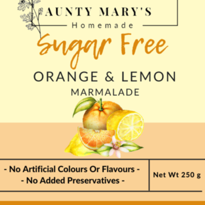 Orange-Lemon Sugar-Free Marmalade - Australian Made