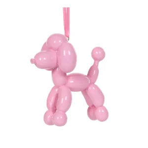 Pink Poodle Balloon Dog Hanging Decoration