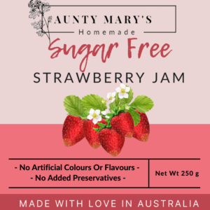 Strawberry Sugar-Free Jam - Aunty Mary's